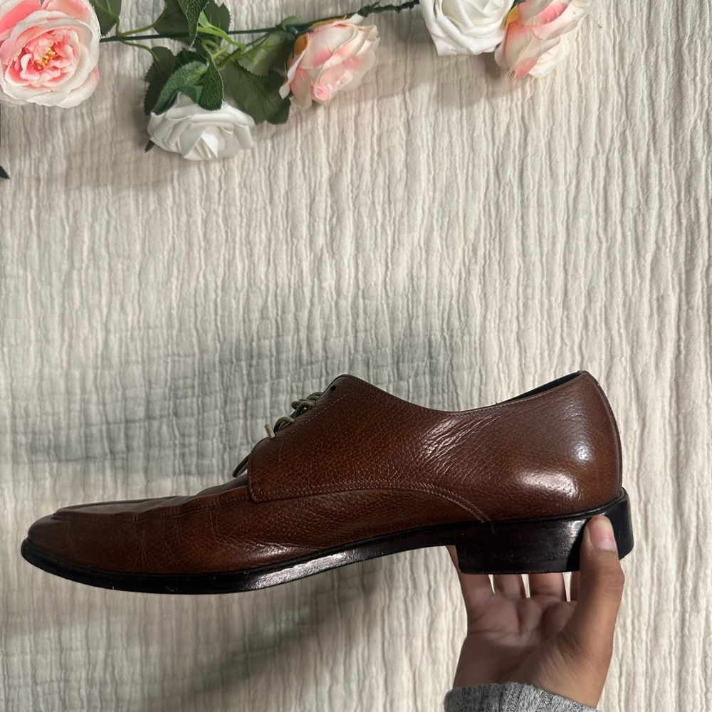 Ferragamo  Brown Leather Men's Shoes 9.5